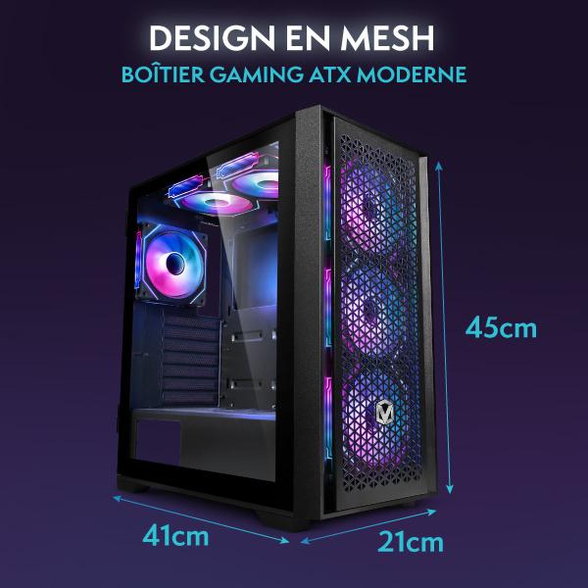 Voir la diapositive 5 : VIBOX PC Gamer - Ryzen 3 3200G, Graphiques intégrés, 16 Go RAM, 1 To SSD, Windows 11, WiFi 6 + Bluetooth