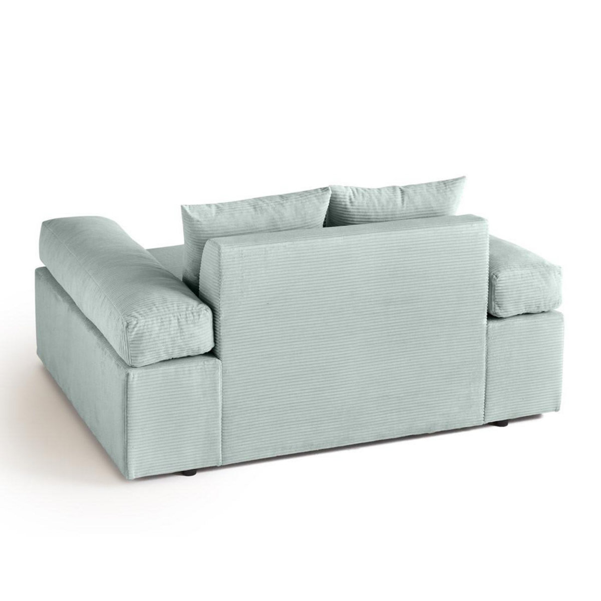 LISA DESIGN Aspen - fauteuil xl - assise profonde - velours côtelé