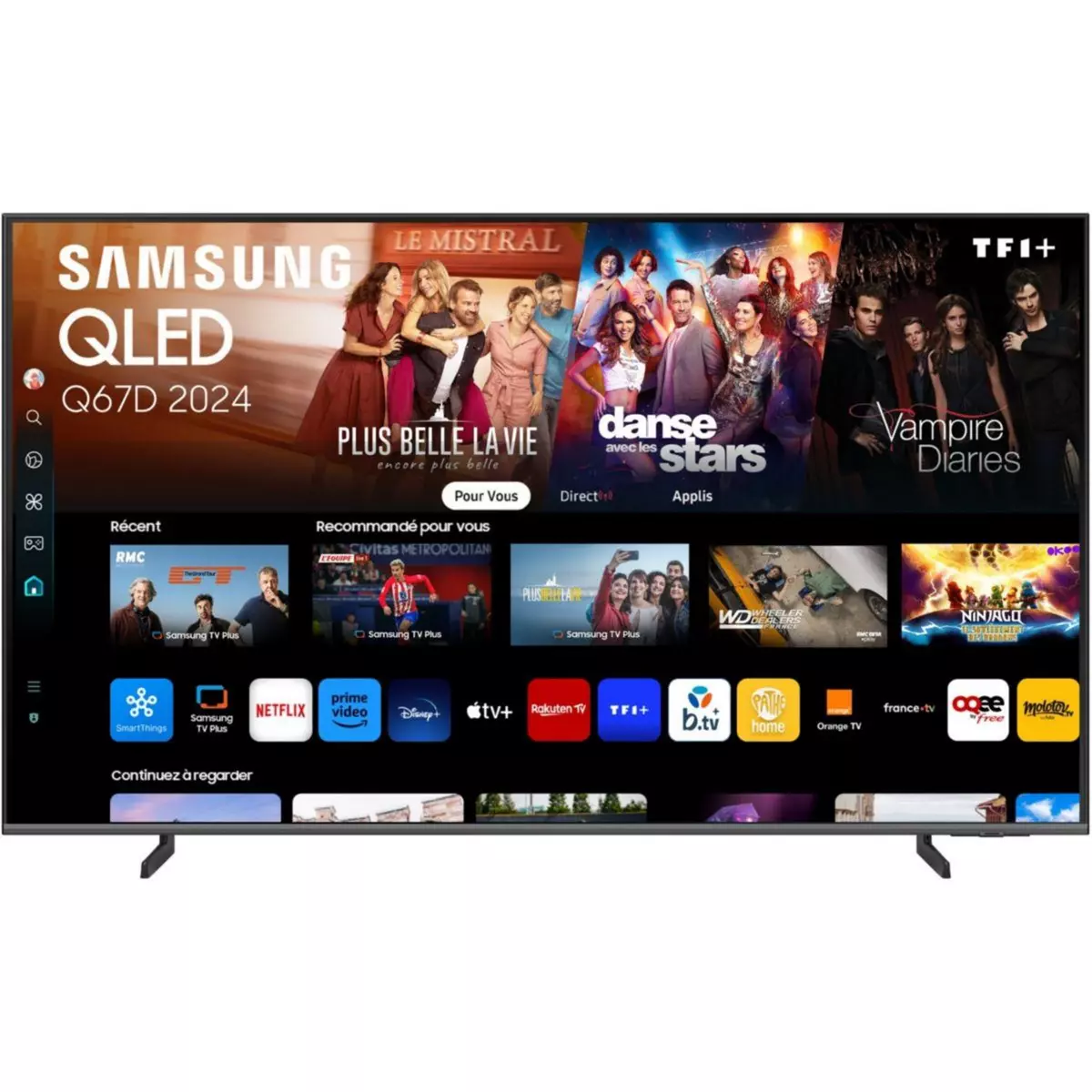 Samsung TV QLED TQ43Q67D 4K UHD AI Smart TV 2024