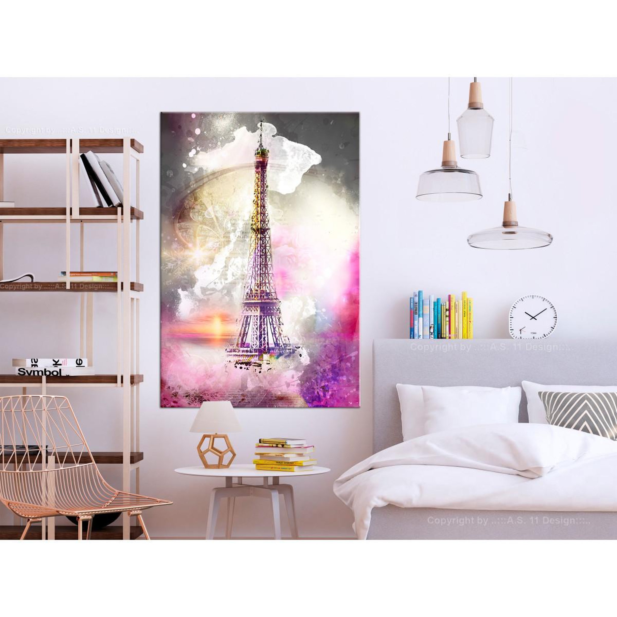 Voir la diapositive 2 : Paris Prix Tableau imprimé  fairytale paris