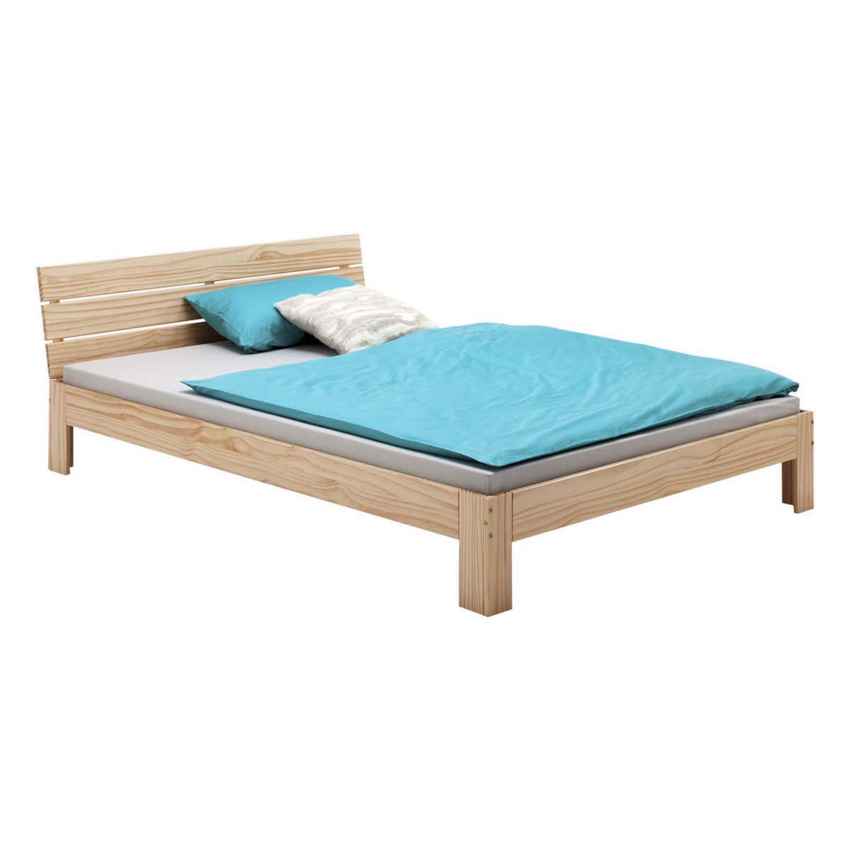 IDIMEX Lit double THOMAS, en pin massif, 140 x 200 cm