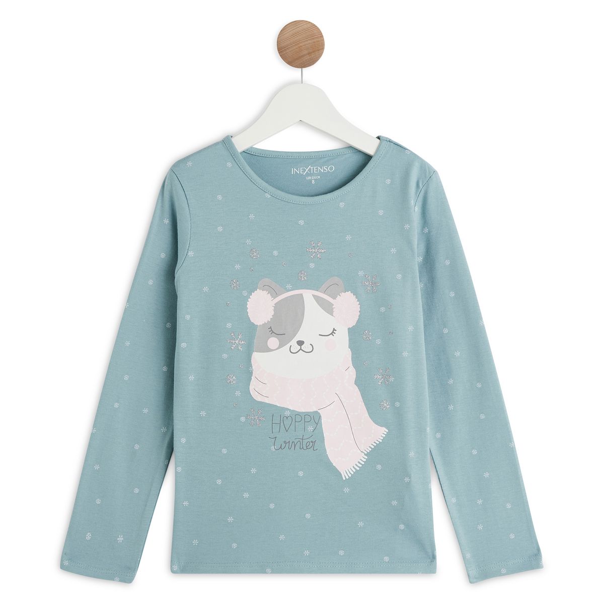 IN EXTENSO T-shirt manches longues à rayures fille