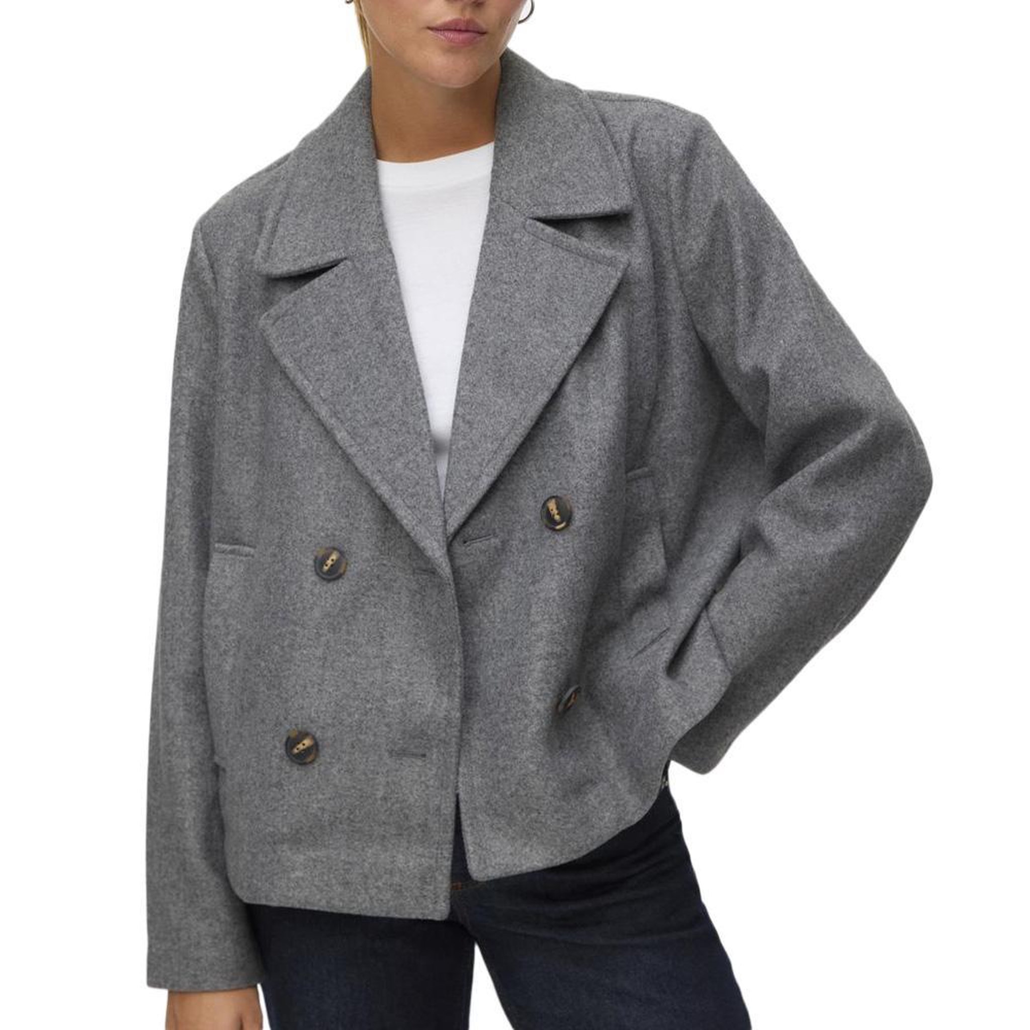 Vero Moda Veste Grise Femme Vero Moda Vincemia. Coloris disponibles : Gris