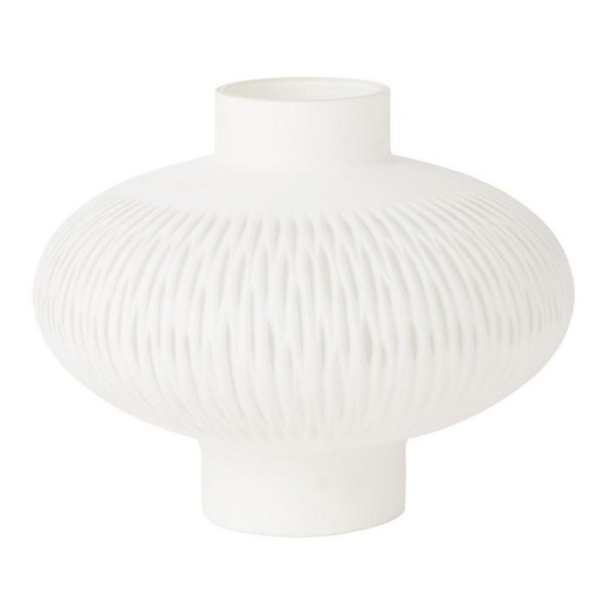Paris Prix Vase Design Ligne & Boule  Octave  24cm Blanc