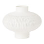 Voir la diapositive 1 : Paris Prix Vase Design Ligne & Boule  Octave  24cm Blanc