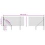 Voir la diapositive 6 : VIDAXL Cloture en treillis metallique et piquet d'ancrage vert 1,1x25m
