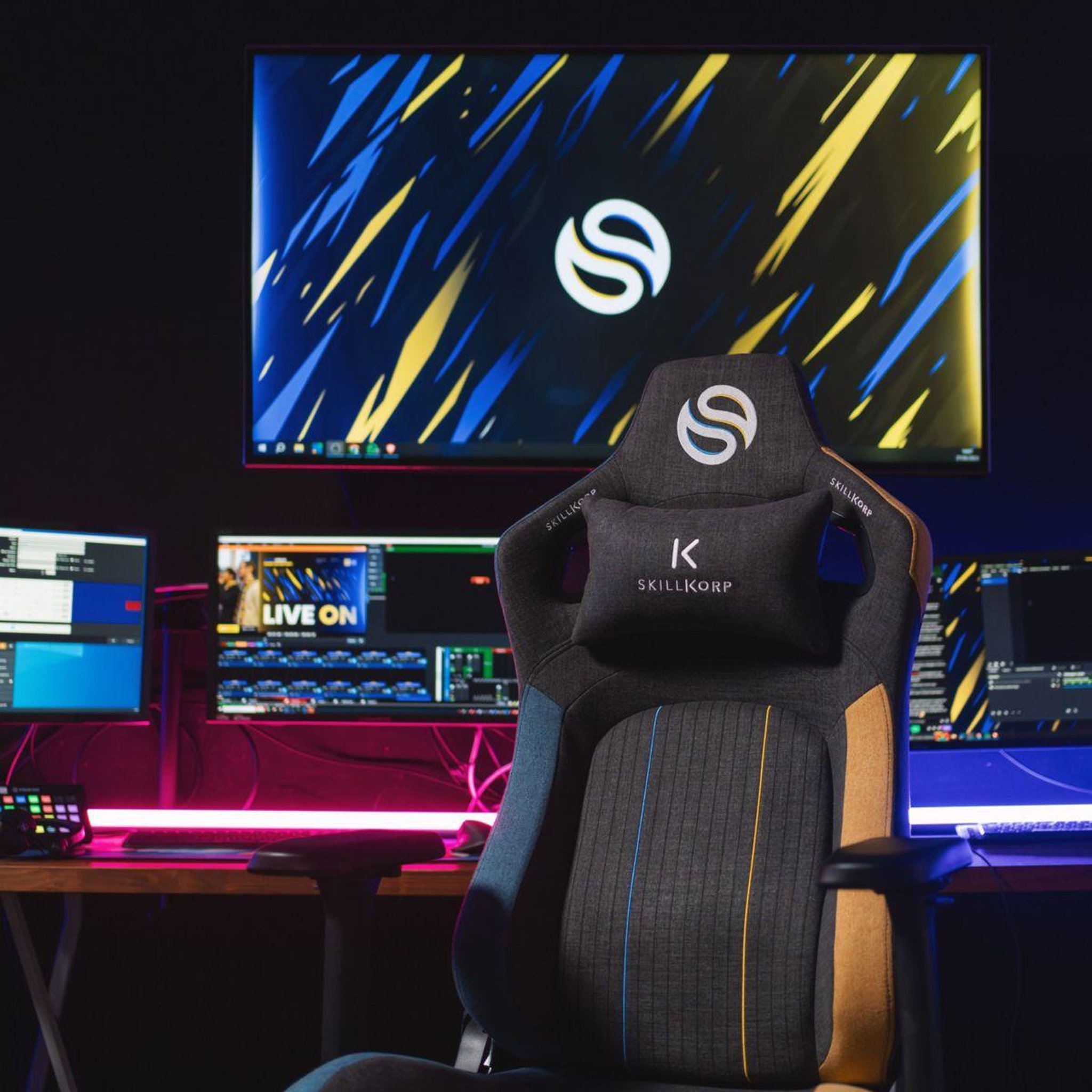 Voir la diapositive 5 : SKILLKORP Chaise gaming solary