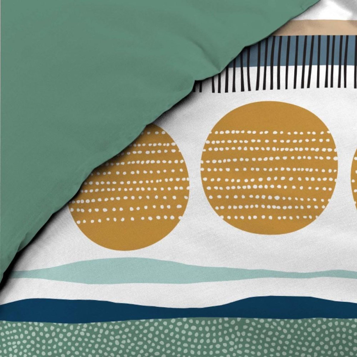 Douceur d'Intérieur Housse de couette 240x220 + 2 taies 100% coton