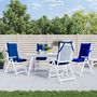 Voir la diapositive 1 : VIDAXL Coussins de chaise a dossier haut lot de 4 bleu royal