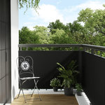 VIDAXL Paravent de balcon noir 1000x80 cm resine tressee
