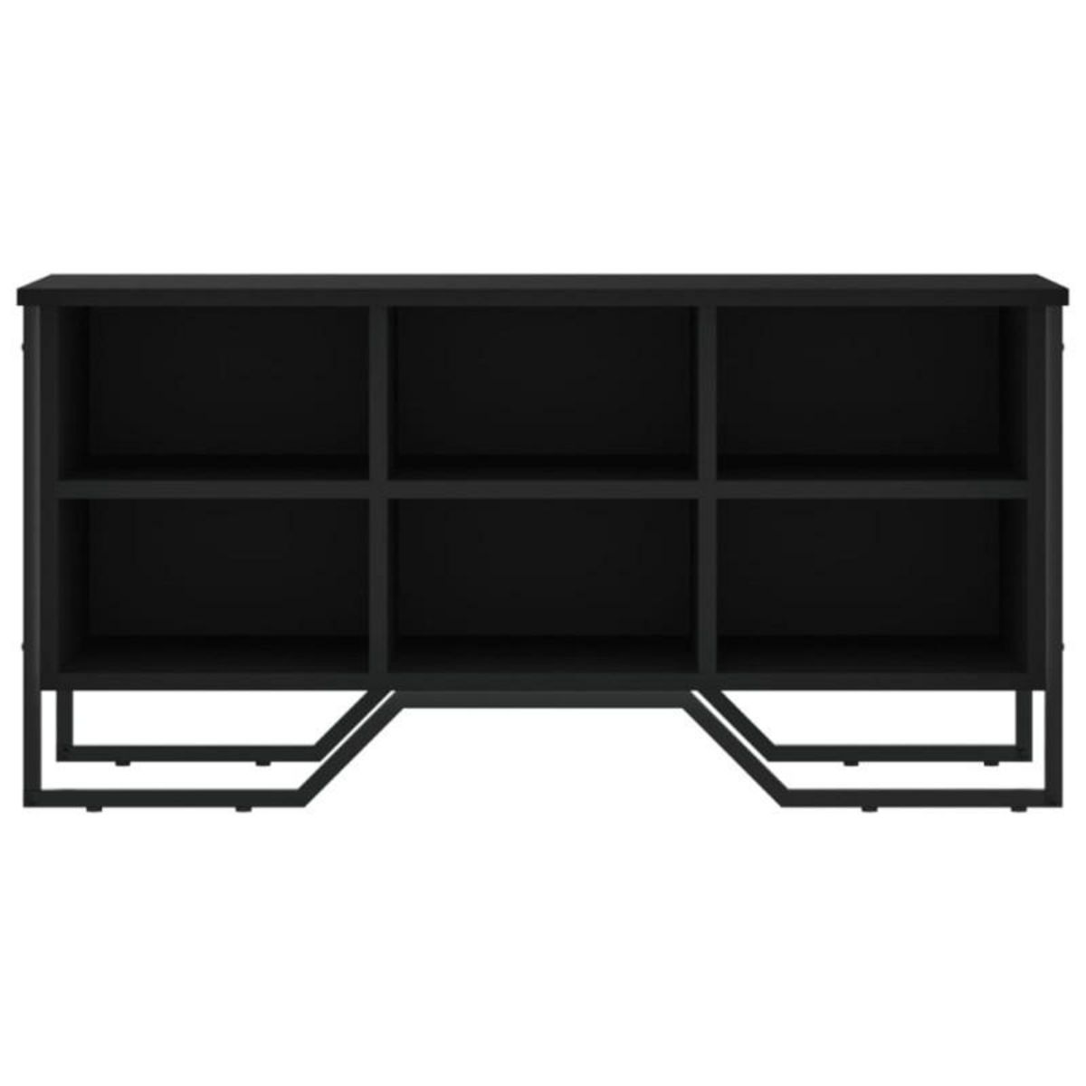 VIDAXL Armoire à chaussures noir 90x38x45,5 cm bois d ingénierie