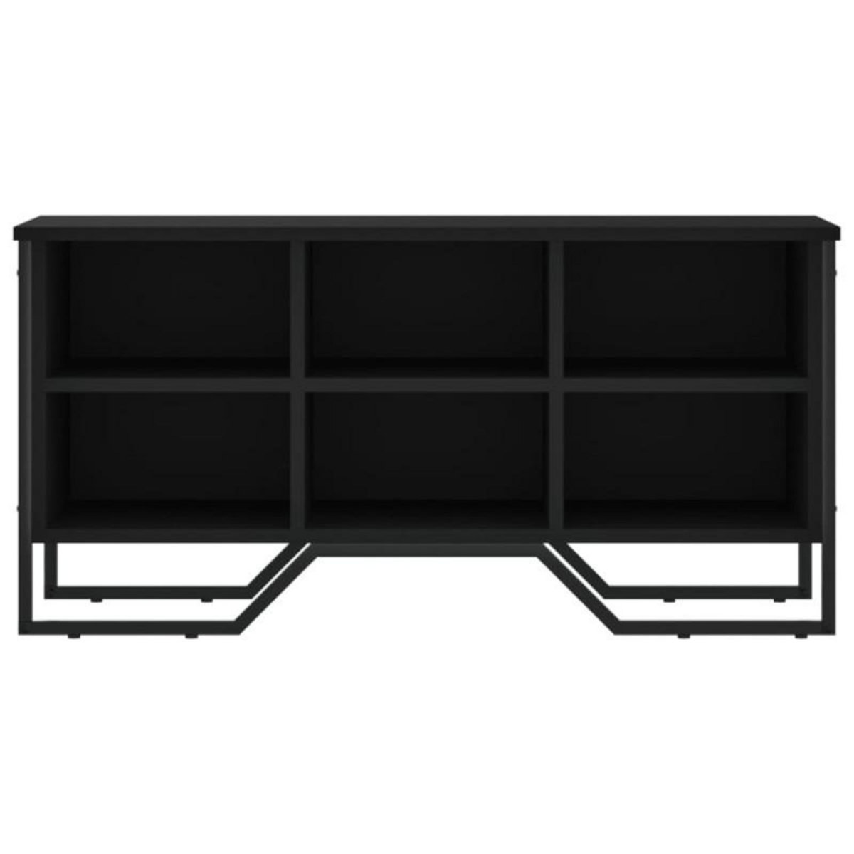 VIDAXL Armoire à chaussures noir 90x38x45,5 cm bois d ingénierie