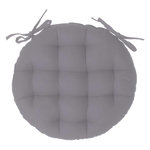 ATMOSPHERA Galette de Chaise Ronde  Leana  38cm Gris