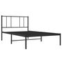 Voir la diapositive 3 : VIDAXL Cadre de lit metal sans matelas avec tete de lit noir 100x190cm