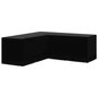 Voir la diapositive 2 : VIDAXL Housses de salon de jardin 2pcs Forme L 12 œillets 250x250x90cm