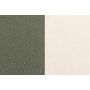 Voir la diapositive 4 : BJORN Set de table rectangovale réversible - 6 pièces - Cuir recyclé blanc crème et vert de gris