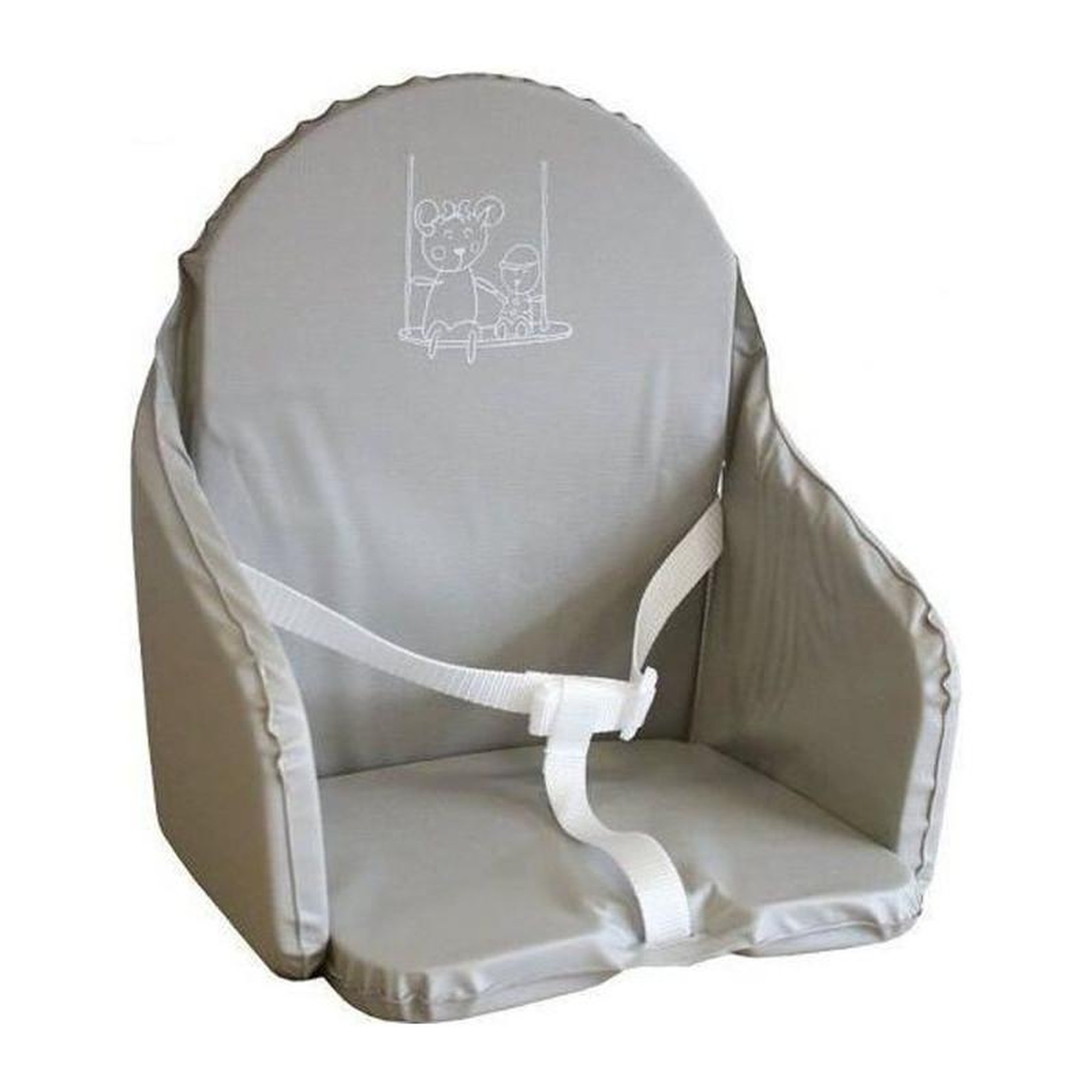 LOOPING Looping Coussin Chaise Haute Sangles Gris Perle