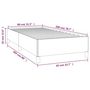 Voir la diapositive 6 : VIDAXL Cadre de lit sans matelas blanc 80x200 cm similicuir