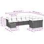 Voir la diapositive 6 : VIDAXL Salon de jardin avec coussins 10 pcs gris resine tressee