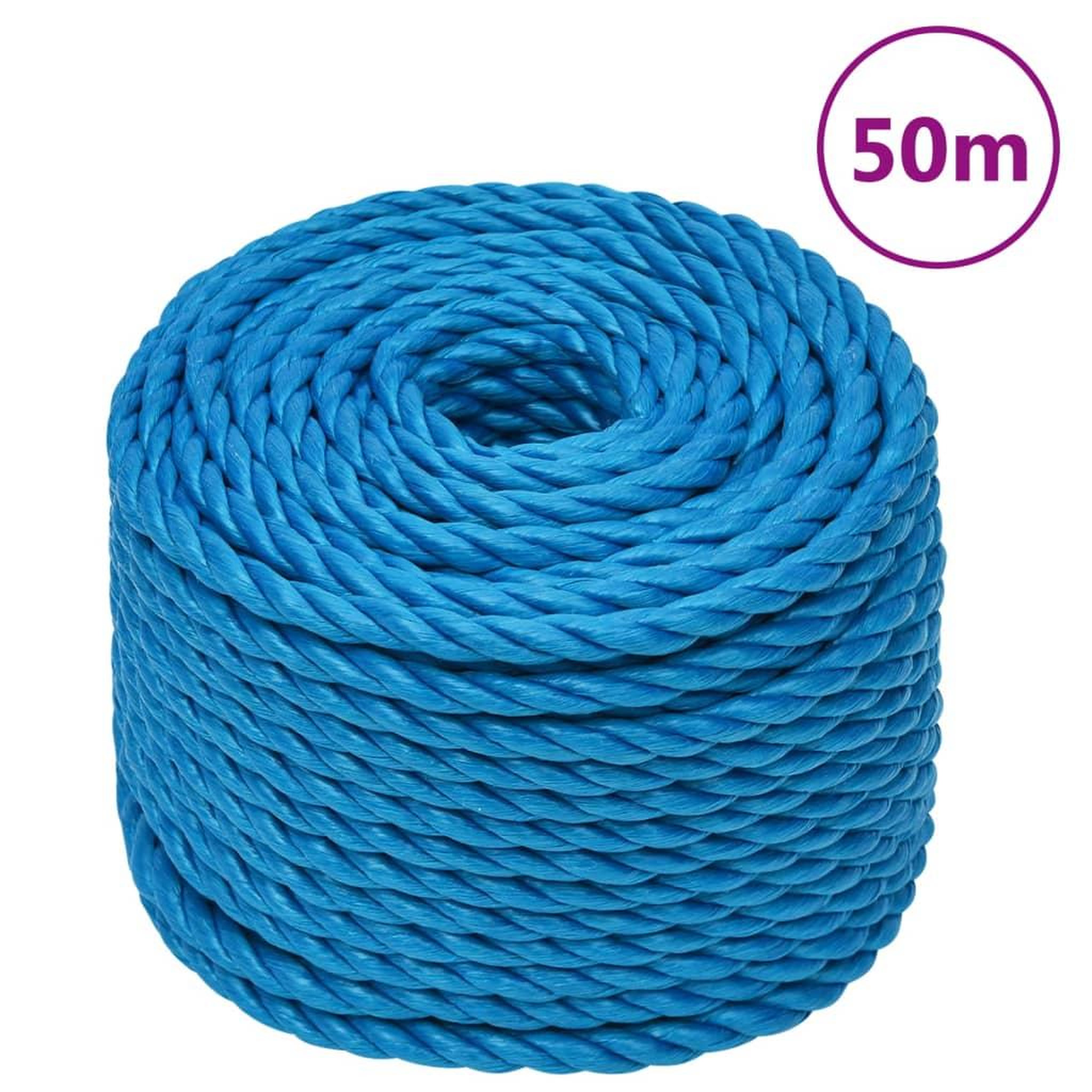 VIDAXL Corde de travail Bleu 12 mm 50 m Polypropylene