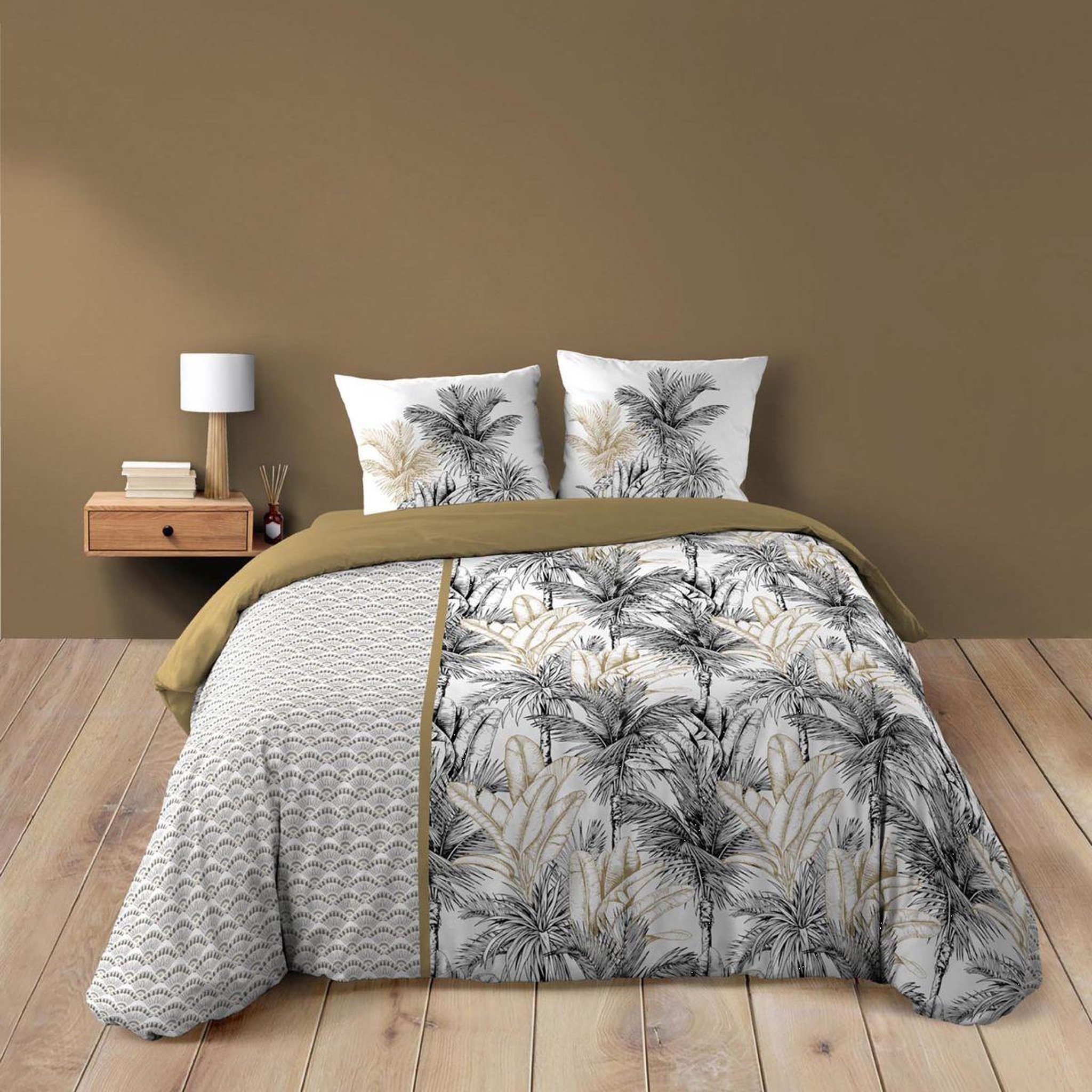 Douceur d'Intérieur Parure de lit 3 pièces  dakar  240x220cm multicolore