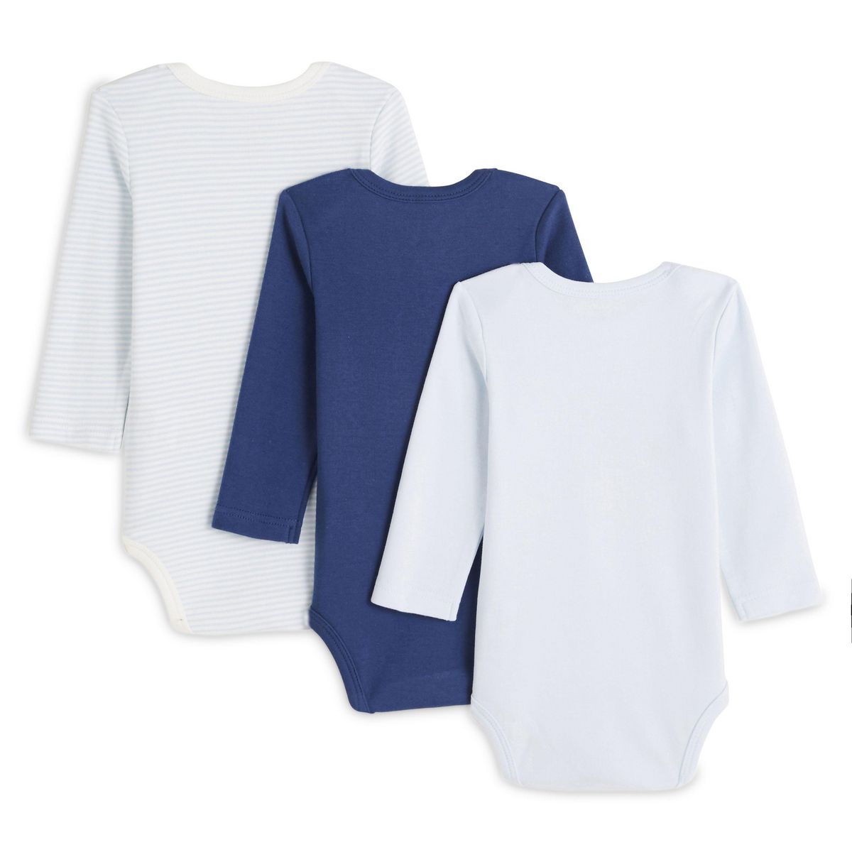 IN EXTENSO Lot de 3 bodies manches longues bébé garçon