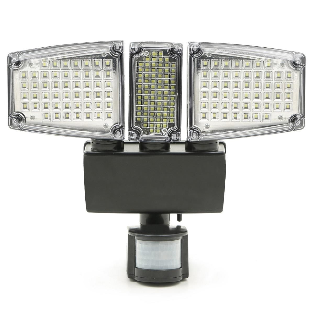 Projecteur solaire 3 têtes LED