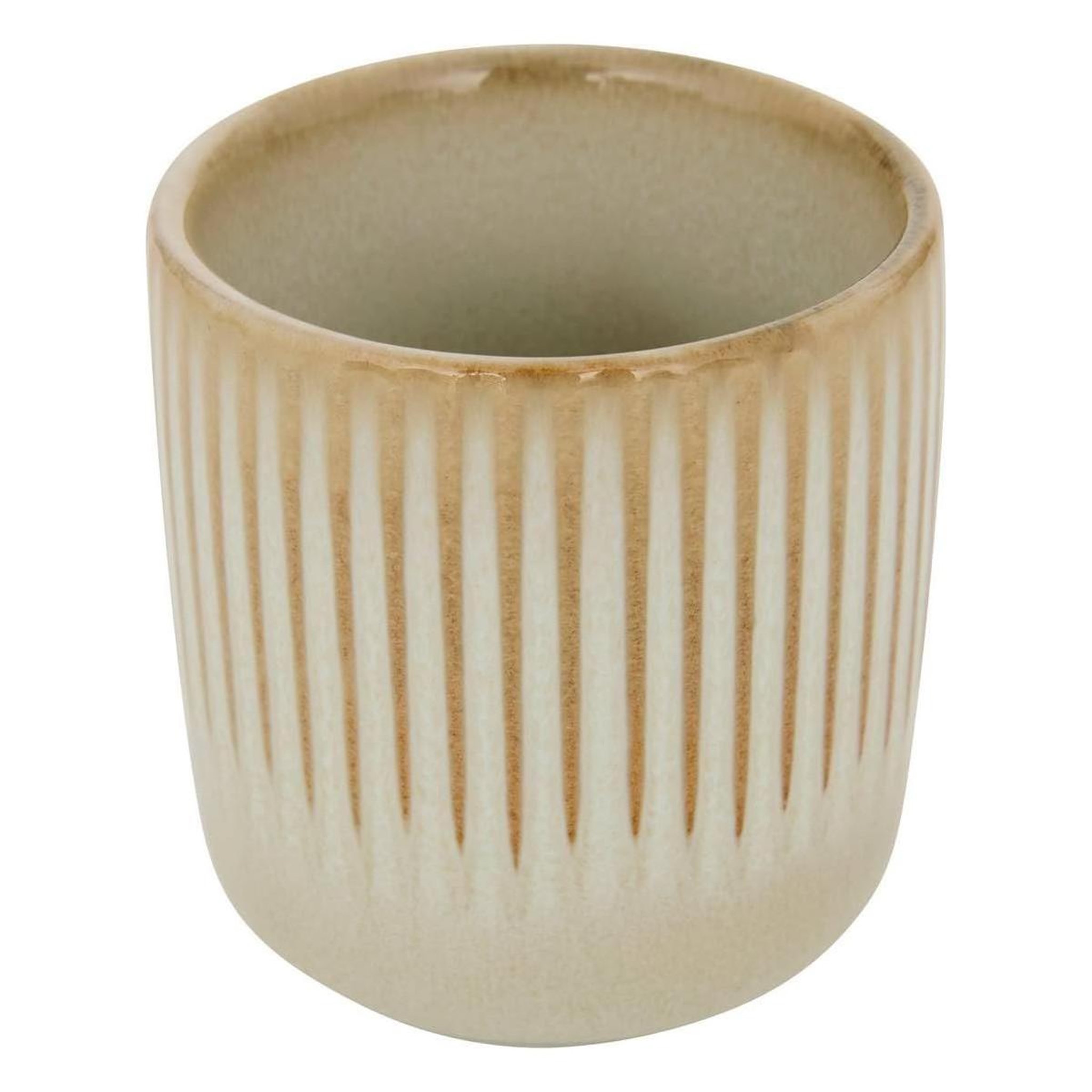 Voir la diapositive 2 : SECRET DE GOURMET Lot de 6 tasses à café  chloe  11cl beige