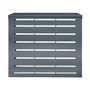 Voir la diapositive 3 : ID MARKET Cache climatiseur en métal gris anthracite protection unité extérieur 95 x 50 x 80 CM