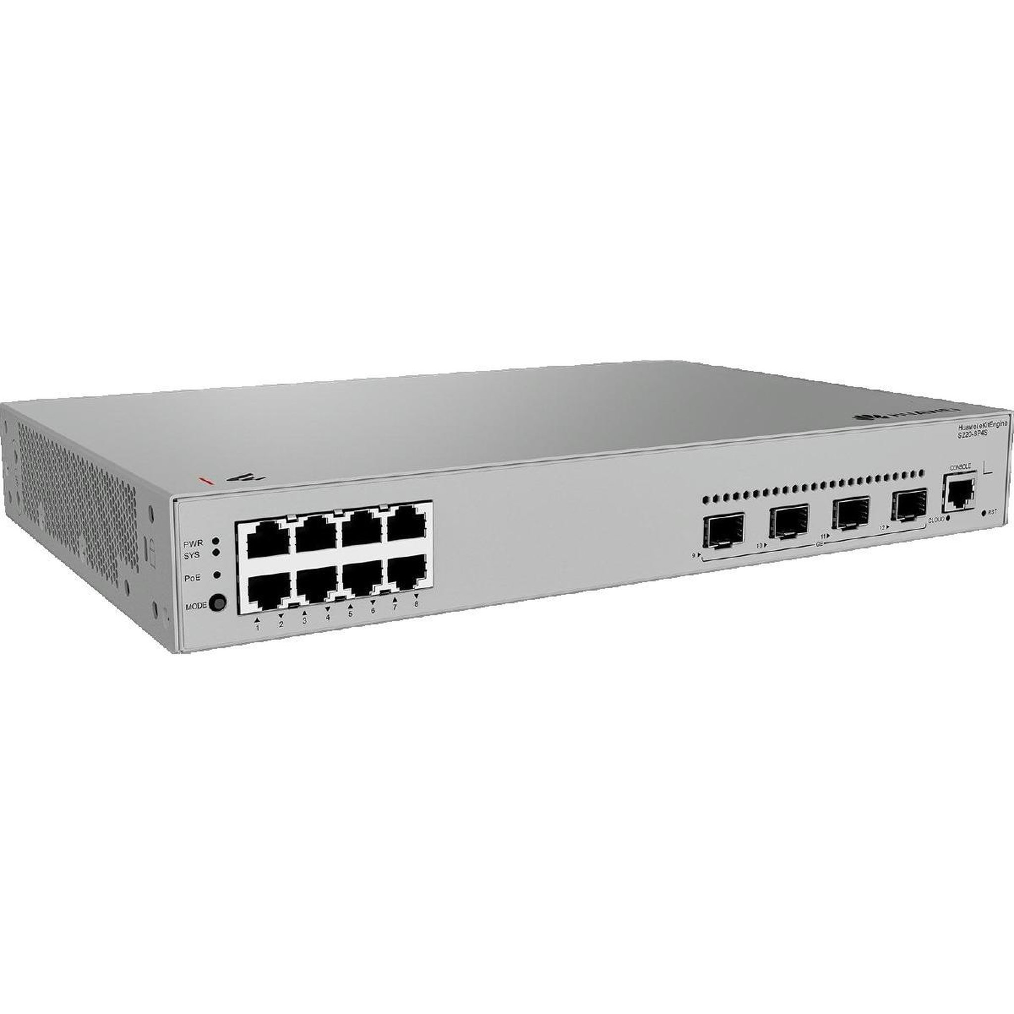 Voir la diapositive 3 : HUAWEI Switch réseau Huawei eKit S220-8P4S gris