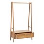 Voir la diapositive 2 : ATMOSPHERA Portant à Vêtements Avec Tiroir  Tiria  162cm Marron