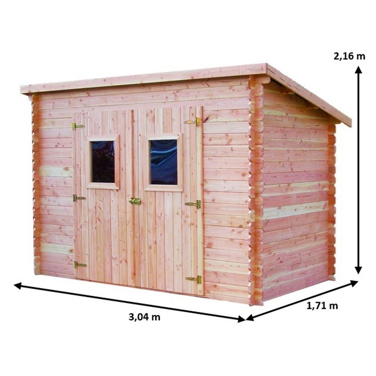 Habrita Abri de jardin bois - 5,2m²