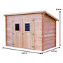 Voir la diapositive 4 : Habrita Abri de jardin bois - 5,2m²