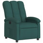 Voir la diapositive 4 : VIDAXL Fauteuil inclinable electrique Vert fonce Tissu