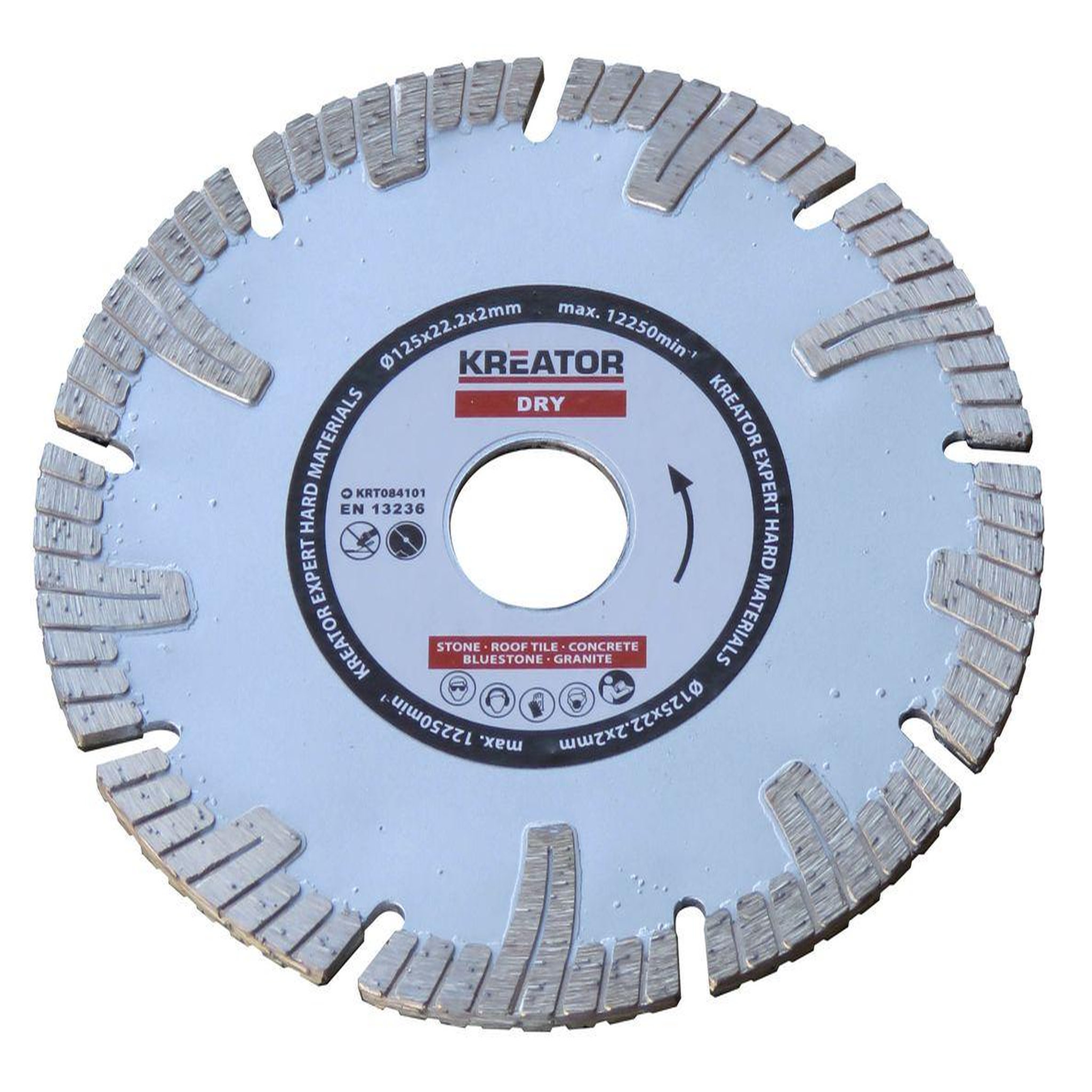 KREATOR Disque diamant béton armé - Alésage 22,2 mm 1 disque 125 mm 2,0 mm