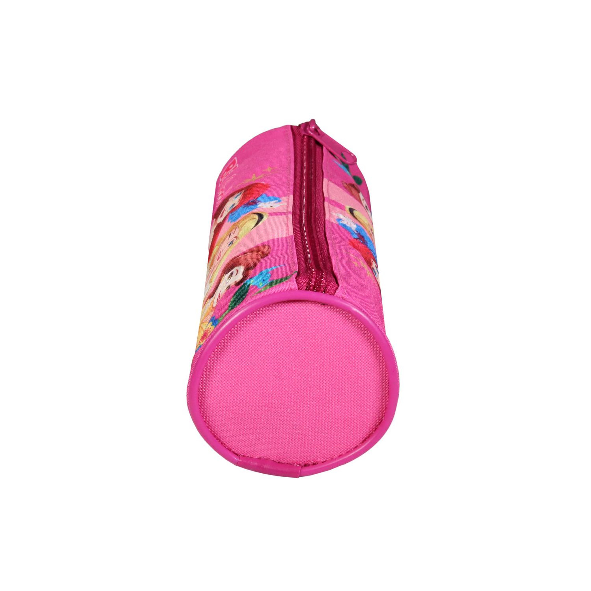 Voir la diapositive 3 : Bagtrotter BAGTROTTER Trousse scolaire ronde Princesses Rose