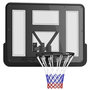Voir la diapositive 1 : HOMCOM Panier de basket-ball mural - kit fixation murale inclus - acier PVC noir