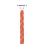 Voir la diapositive 6 : VIDAXL Corde de travail Orange 8 mm 50 m Polypropylene