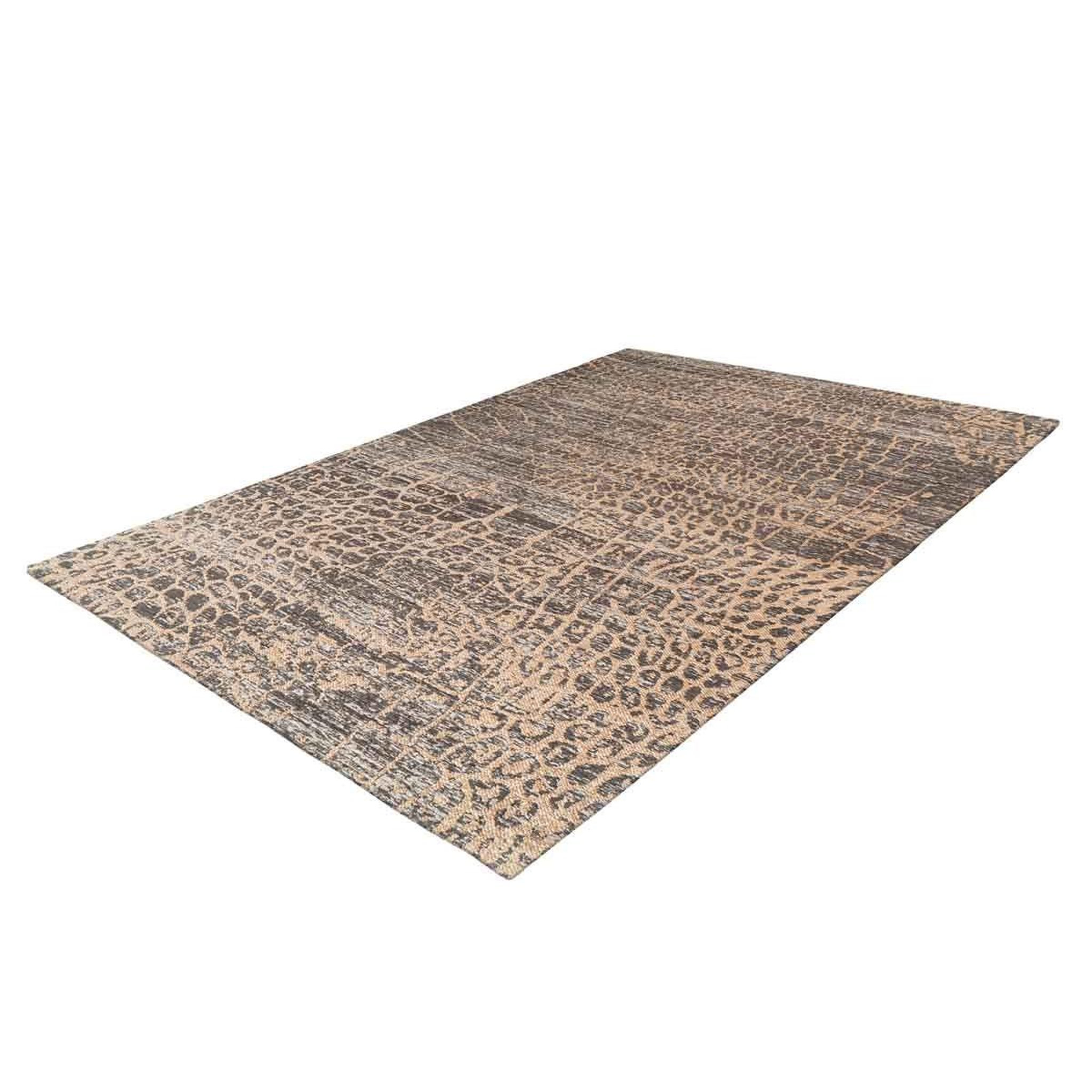 Voir la diapositive 2 : Paris Prix Tapis tissé vintage à poils plats  davio  beige