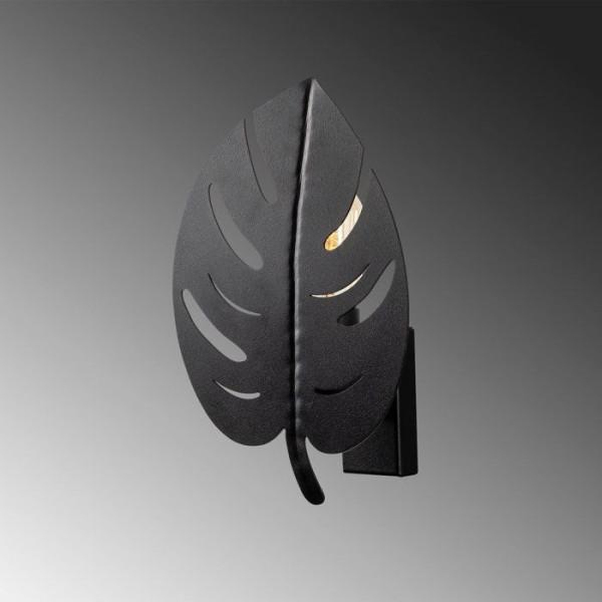 Voir la diapositive 3 : MARKET24 Applique murale Black - Métal noir - Style contemporain - Design élégant
