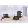 Voir la diapositive 2 : BJORN Tasse SCANDI 15cl et soucoupe Ø12cm - 8 pièces - Olive