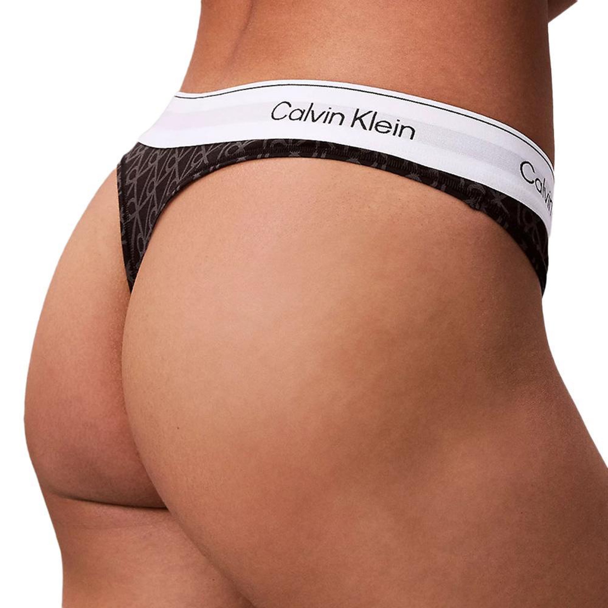 Voir la diapositive 2 : CALVIN KLEIN JEANS Tanga Noir Femme Calvin Klein Jeans Thong