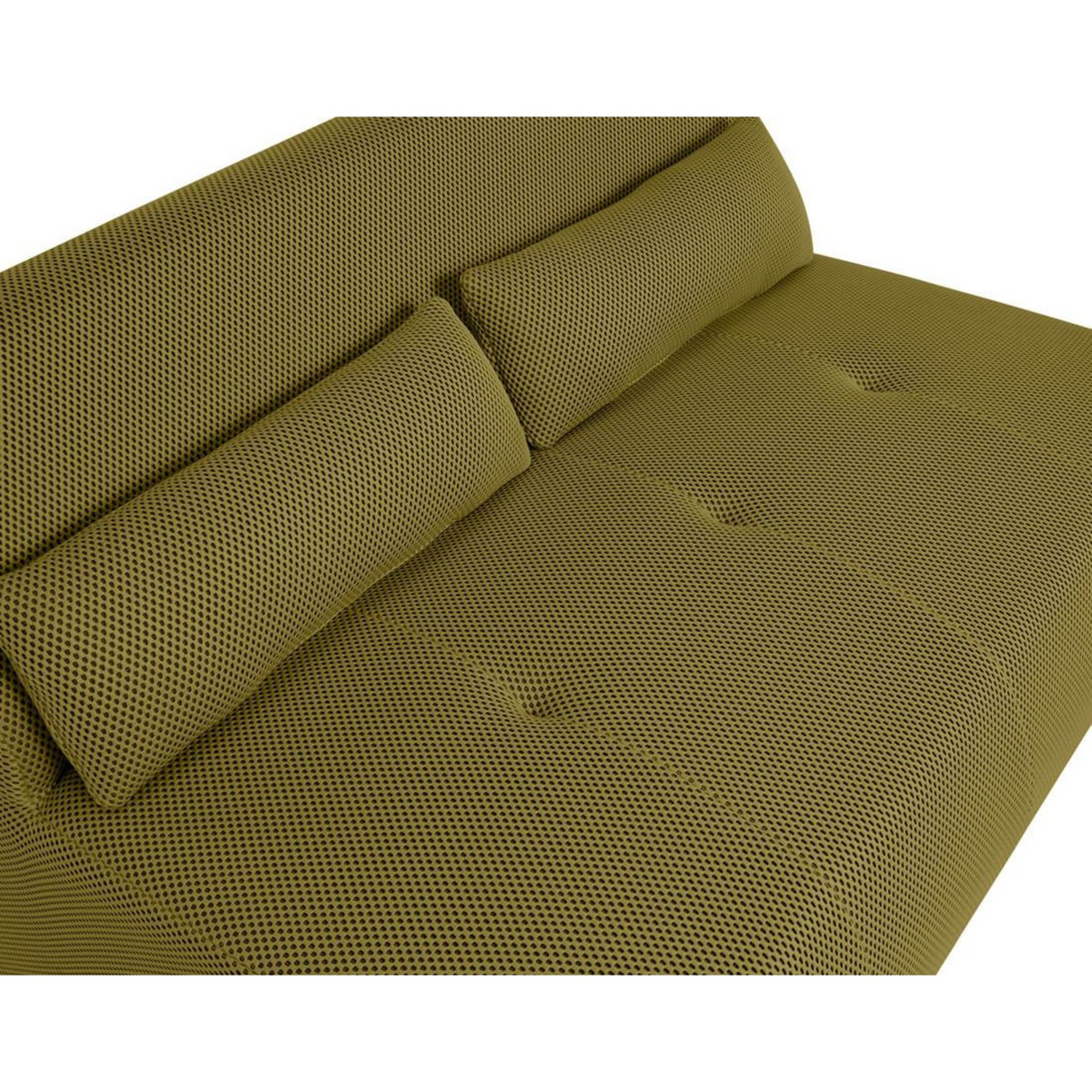 LISA DESIGN Onyx - canapé droit 2 places - en tissu mailles 3d