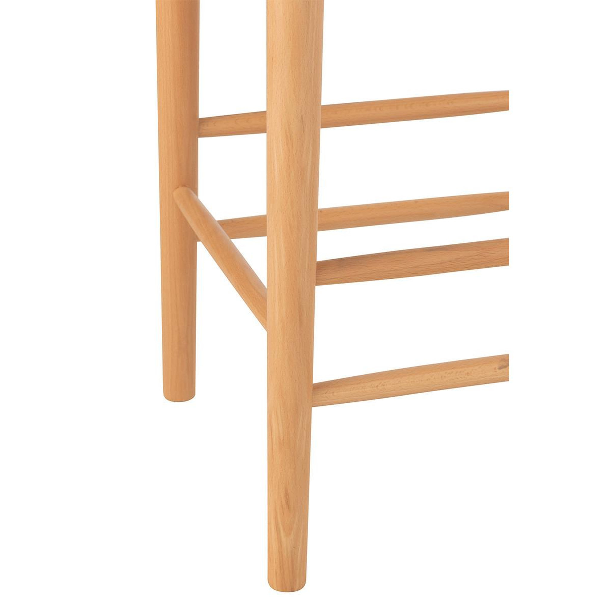 Voir la diapositive 5 : J-LINE Tabouret de bar en bois  orient  66cm naturel