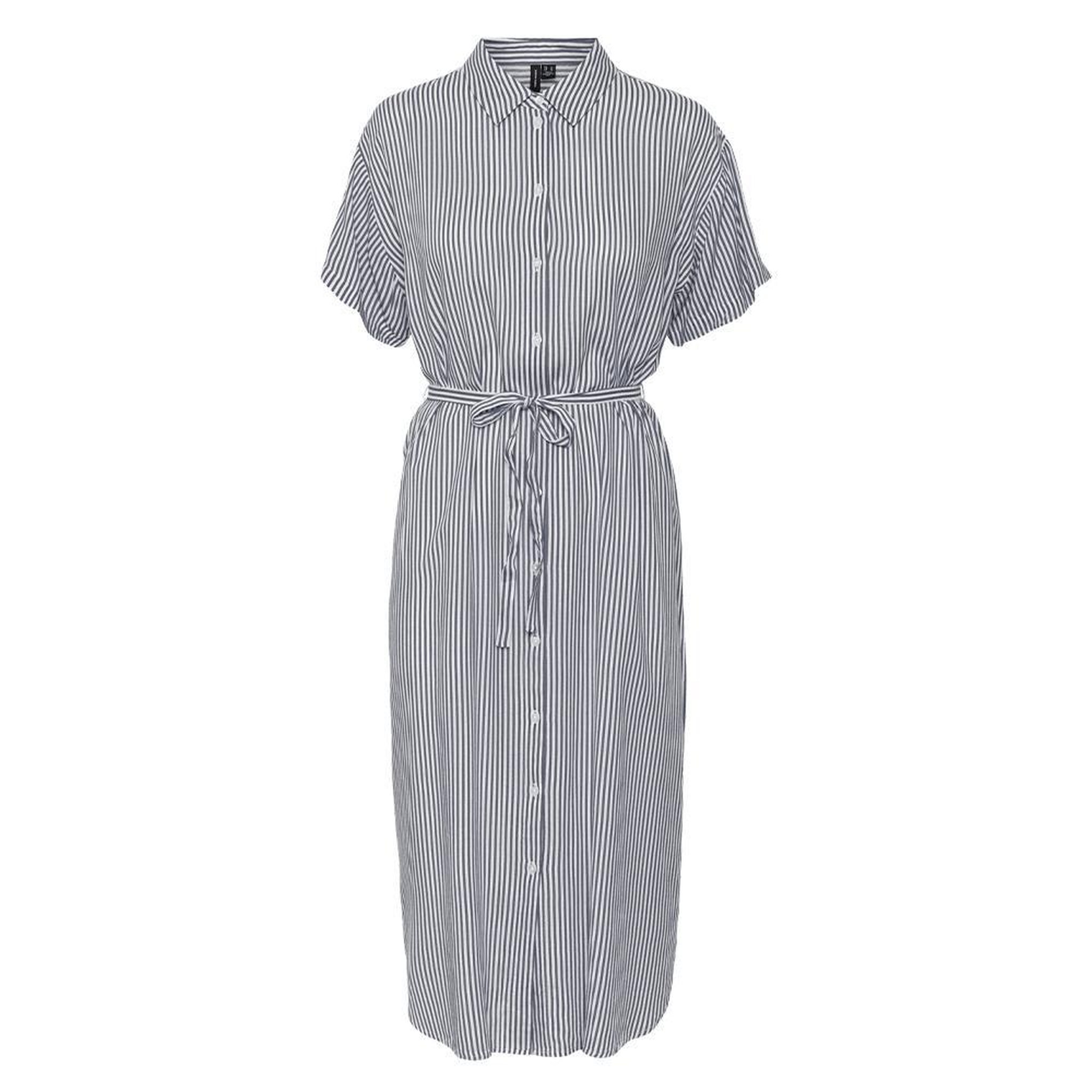 Voir la diapositive 5 : Vero Moda Robe à Marine/Blanc Femme Vero Moda Bumpy