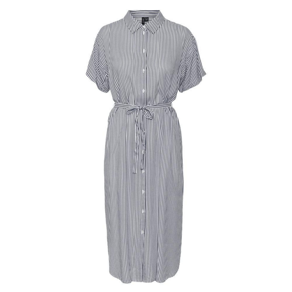 Vero Moda Robe à /Blanc Femme Vero  oda Bumpy