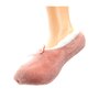  Chaussette Basses - 1 paire - Anti dérapante - Toute bouclette - Avec nœud - Chaude - Ladies Soft Ballerina Booties