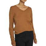 Vila Pull Col V Marron Femme Vila 69. Coloris disponibles : Marron
