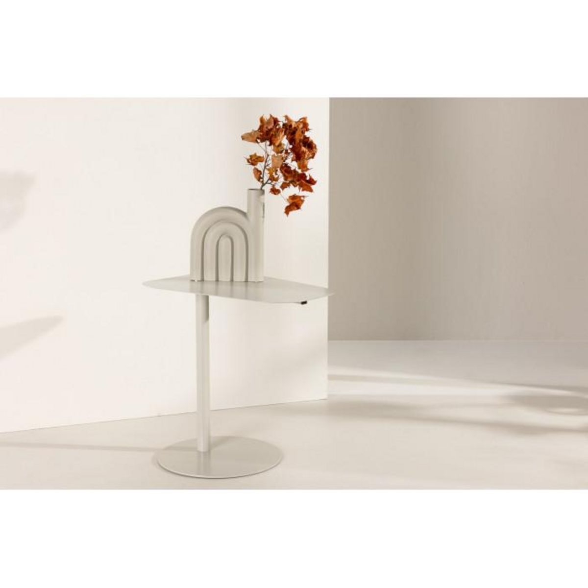 Paris Prix Table d'Appoint Design  San Jose  50cm Beige