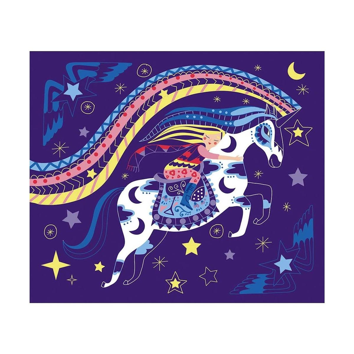 Juratoys-Janod Scratch Art - Chevaux et licornes